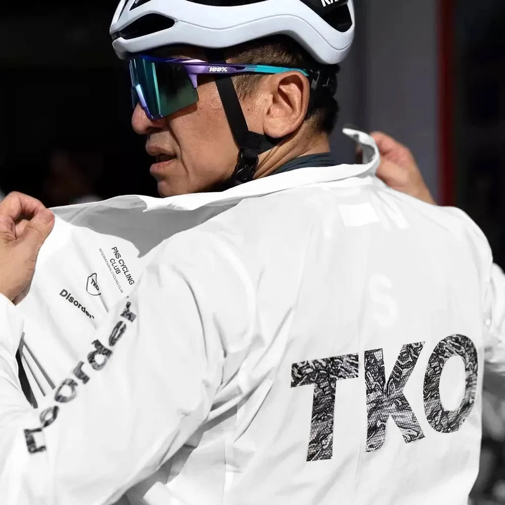 Chaqueta de ciclismo ligera impermeable