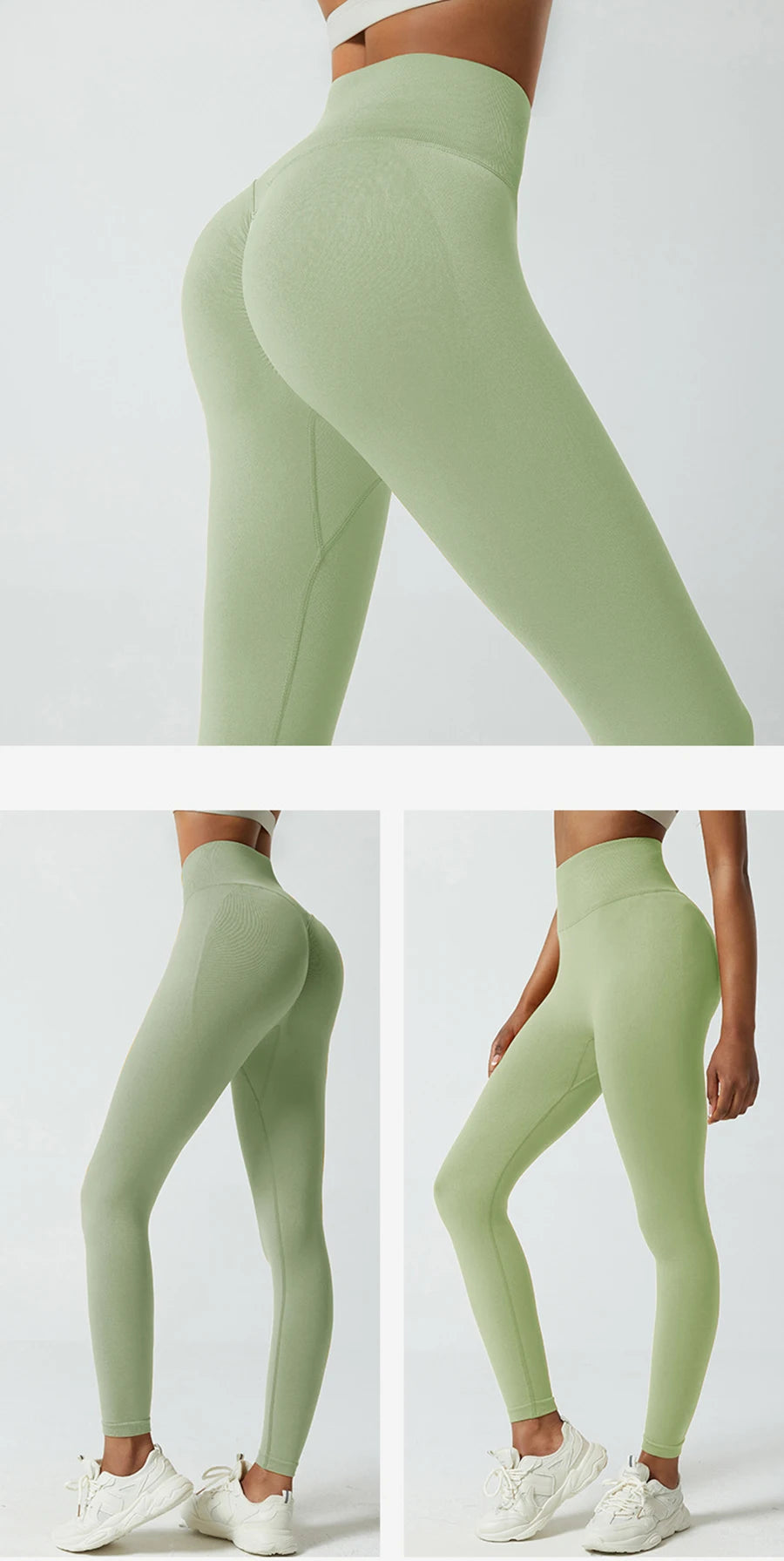 Nuevas mallas deportivas Push Up sin costuras para mujer