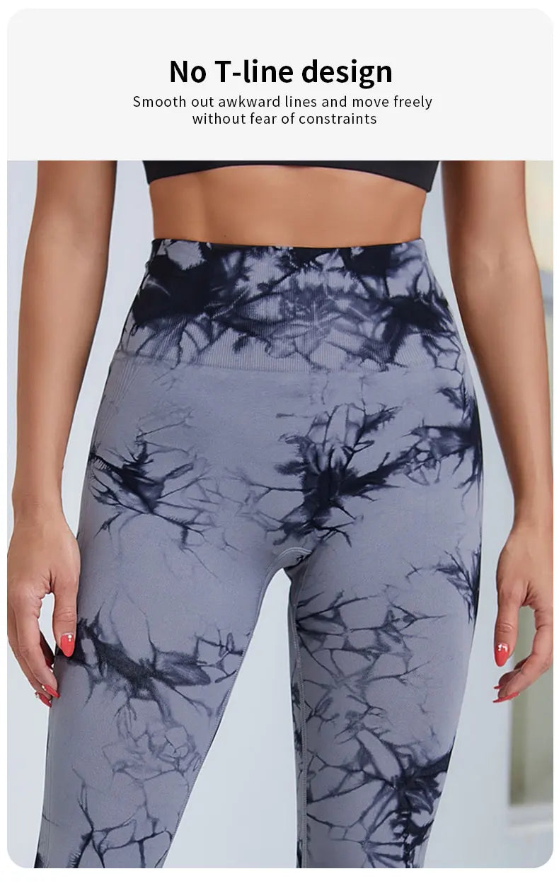 Pantalones de Yoga Tie Dye para mujer