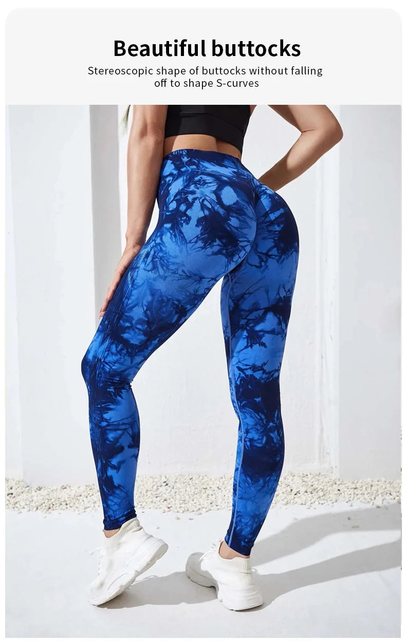 Pantalones de Yoga Tie Dye para mujer